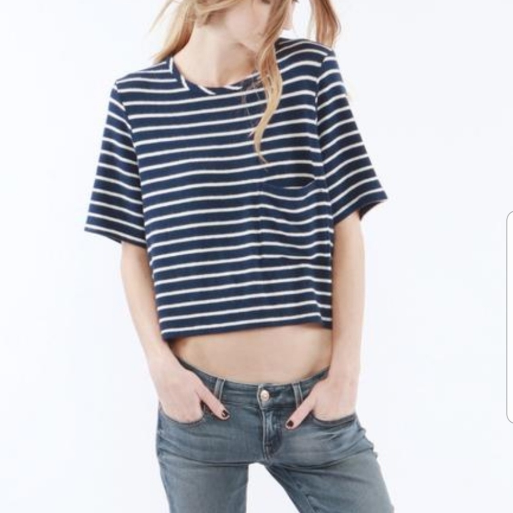 Striped crop top
